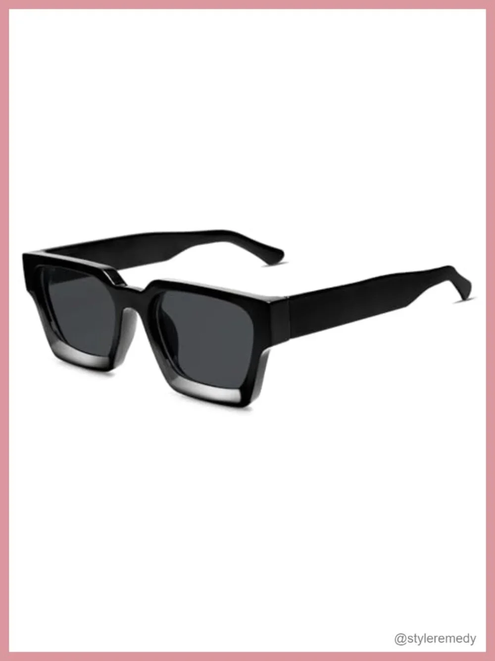 Thick Square Retro Sunglasses UV400 Protection
